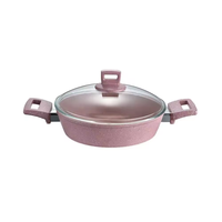 Prix d'usine Homemory, casseroles en aluminium antiadhésives, ustensiles de cuisine, ensemble de casseroles et poêles roses, ensemble d'ustensiles de cuisine en granit, vente en gros