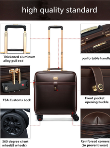 Large Capacity PVC <b>Trolley</b> Case Universal Wheel Business Boarding Case Travel <b>Bags</b> Roller <b>Bag</b> Spinner Luggage - Product Image 5