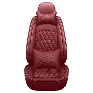 Funda de Asiento Universal de Cuero para Coche, Diseño de Diamantes Grandes, para Todas las Estaciones, 2021 - Product Image 4