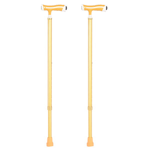 Aluminum Alloy Single Leg Cane Height Adjustable Lightweight Durable Walking Aid For Elderly Support - Product Image 3