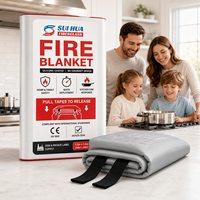 Couverture anti-feu d'urgence pour la maison avec revêtement en silicone, surface douce et sans poussière