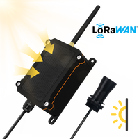 Capteur de nœud d'extrémité Lorawan à charge solaire avec capteur de distance et de niveau