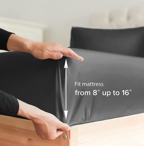 Sábana textil para el hogar, ropa de cama 100% de poliéster, Color sólido, excelente calidad - Product Image 4