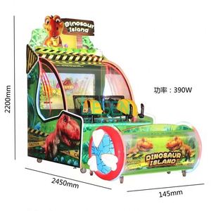 Machine de jeu d'arcade de tir aquatique à monnayeur pour 2 joueurs Dinosaur Island pour parcs d'attractions et centres de jeux - Product Image 4