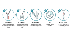 Test rapide d'anticorps ASFV P54 pour la détection des survivants de la fièvre porcine africaine (FPA) – Bandelette de biosécurité OEM ODM - Product Image 3