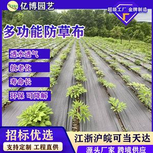 Weed Control Cloth Black PE PP Agricultural Ground Cover Mulch Film For Orchard Construction Use - Product Image 2
