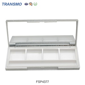 Custom Luxury 4colors square Eyeshadow Palette <b>Compact</b> case Cosmetic Packaging for Makeup With <b>Mirror</b> - Product Image 4