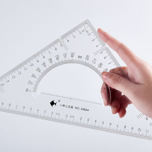 Fabrik Großhandel 25cm Kunststoff Waage Lineal Multifunktions-Büro Schreibwaren Set 2 Stück quadratisches Lineal für Messwerk zeuge Günstig! - Product Image 4