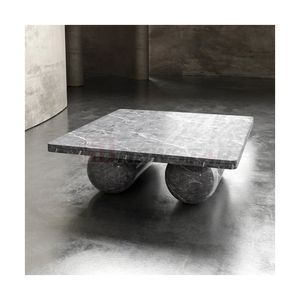 <span class=keywords><strong>Tavolino</strong></span> da Caffè Quadrato Newstar di Nuovo Design in Marmo Naturale Nero Portoro con Base Ovale Doppia, <span class=keywords><strong>Tavolino</strong></span> da Tè <span class=keywords><strong>Giallo</strong></span> - Product Image 6