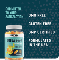 OEM Omega 3 6 9 + DHA Gommes à base de plantes huile de graines de chia et algues DHA suppléments d'acides gras essentiels pour adultes et enfants