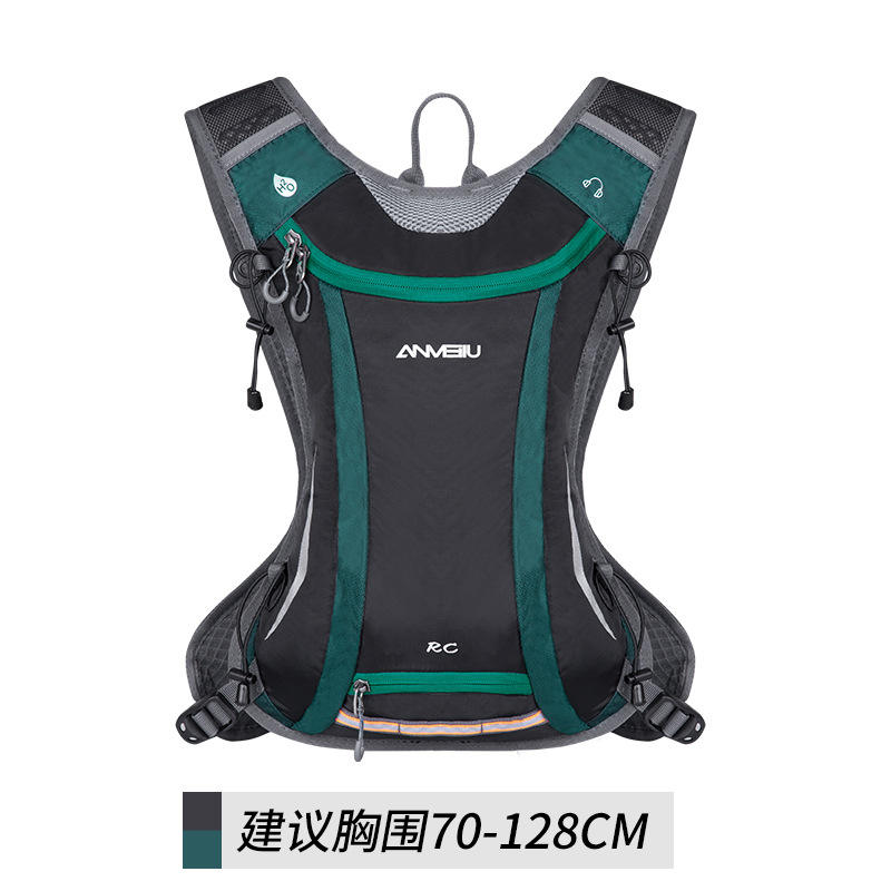 1057 black green (single backpack) - about 5l