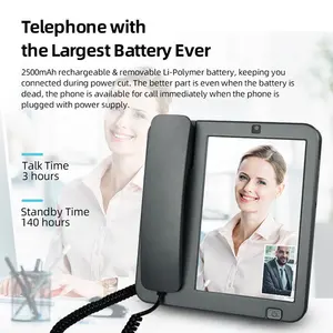 2023 yeni ürün popüler büyük ekran 4G Volte sabit masaüstü HD Video kablosuz telefon kablosuz masaüstü Android telefon