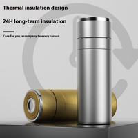 Bouteille d'eau en acier inoxydable 316 avec infuseur à thé, ouverture en un clic, bouteille d'eau isolée, thermos, tasse