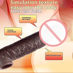 Bruine Vloeibare Siliconen Kunstmatige Penismouw Vergrote Bold Locking Sin Ring Volwassen Seksspeeltje - Product Image 3