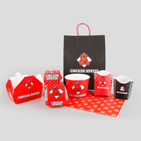 Sac en papier kraft personnalisé écologique pour emporter du café, sac à emporter pour la restauration rapide, sac à emporter pour restaurant, sac à poignée plate marron