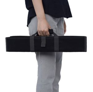 Échantillon gratuit : Sac à couteaux de chef (8+ emplacements) rembourré, capacité de 8 couteaux PLUS votre hachoir à viande, couteau en acier, 4 ustensiles. Durable. - Product Image 5