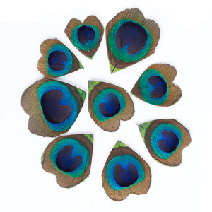 Vente en gros de plumes naturelles aux yeux de paon pour bricolage, décoration de mariage, décoration de la maison bohème, accessoires de déguisement - Product Image 2