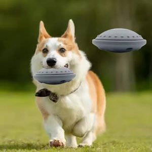 Kişiselleştirilebilir Gıda Sınıfı Güvenli Silikon Modern Köpek ve Kedi Yavaş Besleme Oyuncağı Uçan Disk Küçük Hayvanlar İçin - Product Image 3