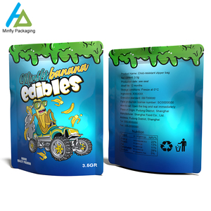 Vendas quentes em estoque milhares de sacos de embalagem de comestíveis estilos sacos Mylar 35g reutilizáveis embalagem de comestíveis de cheiro 3.5g 3.5g - Product Image 2