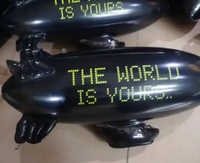 Modèle d'airship suspendu en PVC personnalisé Beile de 65 cm pour les événements et les fêtes, pour la publicité, les gonflables