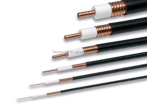 كابل تغذية محوري مرن للغاية لهوائيات الترددات الراديوية، بأنابيب نحاسية، بأحجام 1/<span class=keywords><strong>2</strong></span> بوصة، <span class=keywords><strong>3</strong></span>/8 بوصة، 7/8 بوصة، بمقاومة 75 أوم و50 أوم، بطول 5 أمتار وقدرة 40 كيلوواط - Product Image 2