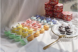 Fille Coeur Macaron Aromathérapie Bougie Mignon Anniversaire Main Cadeau Tir Props Chambre Décoration Mariage Amoureux - Product Image 3