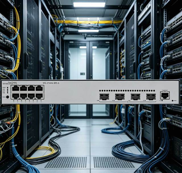 CloudEngine S5735R-L8P4S-A-V2 with Fiber Uplink 8 Port Gigabit Ethernet Layer 3 Enterprise Switch