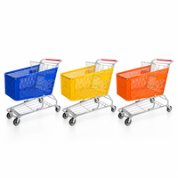 Chariot de courses en plastique résistant aux chocs, couleur et taille personnalisables, pour supermarché et épicerie, chariot à main pratique