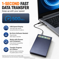Внешний корпус для жестких дисков SATA 2.5 дюйма с USB 3.2 Gen 2 5 Гбит/с и интеллектуальным LCD-дисплеем