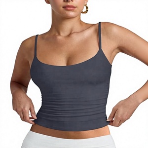 Débardeur plissé uni tie-dye pour femme grande taille Ever Glow de haute qualité, col rond, écologique, respirant, séchage rapide, en polyester - Product Image 1