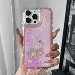 Funda de teléfono con estampado epoxi de mariposa hermosa al por mayor para <span class=keywords><strong>MOTO</strong></span> G15 Edge60 Fusion 5G G06 4G <span class=keywords><strong>Power</strong></span> 2025 - Product Image 1