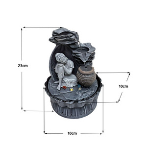 <span class=keywords><strong>Fontaine</strong></span> d'eau Zen <span class=keywords><strong>Bouddha</strong></span> couché, cascade intérieure/extérieure <span class=keywords><strong>pour</strong></span> salle de méditation, jardin et décoration intérieure - Product Image 5