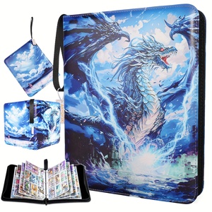 แฟ้มใส่การ์ด MIO 4 ช่อง แบบซิป PU สำหรับการ์ดเกม ยูกิโอ <span class=keywords><strong>MTG</strong></span> PKM TCG - Product Image 5