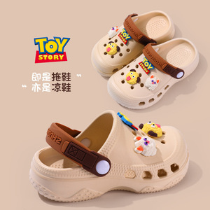 Милые садовые Красочные Сабо для мальчиков и девочек, сандалии на мягкой подошве для пляжного бассейна с плоской подошвой для улицы, новая летняя коллекция - Product Image 5