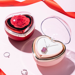 Nueva Caja de Regalo de Joyería con Diseño Floral en Forma de Corazón Mágico, con Sorpresa Romántica para una Hermosa Caja de Amor - Product Image 1