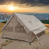 Tente Gonflable Camouflage Quatre Saisons Grande Taille pour Adultes, 12 Mètres Carrés, Portable, Ouverture Automatique Rapide, Imperméable en Oxford
