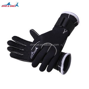 <span class=keywords><strong>Gants</strong></span> de <span class=keywords><strong>plongée</strong></span> sous-marine DIVE&SAIL en néoprène extensible 3 mm, super élastiques, protection UV, imperméables, doigts entiers - Product Image 4