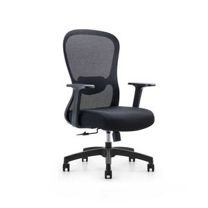 Silla de Oficina Moderna Borito UBL-070B con Soporte Lumbar, Respaldo de Malla Transpirable, Altura Ajustable, Reposabrazos Fijos Giratorios y Estructura Metálica - Product Image 4