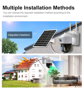 Caméra sans fil alimentée par batterie avec chargeur solaire et alertes intelligentes sur téléphone, capteur PIR et surveillance à distance - Product Image 4