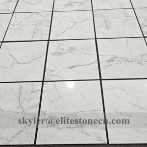 Baldosas de Mármol Calacatta <span class=keywords><strong>Oliva</strong></span> Pulido 24x24, Baldosas de Piedra Natural para Paredes y Pisos de Baños - Product Image 4