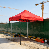 Tente pliante 2x2m avec parois latérales, structure en acier, imperméable, gazebo pliable, logo personnalisé, tente de marché extérieure, tente pour salon professionnel