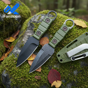 Nouveau couteau de survie à lame <span class=keywords><strong>fixe</strong></span> pour le camping en plein air, avec étui portable et tranchant, petit couteau à fruits de poche DIY - Product Image 1