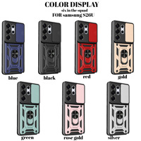 Étui de téléphone magnétique en métal pour Samsung S25 Ultra S25 Edge A55, coque de protection