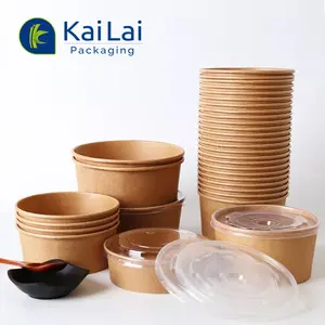 Restaurants supplies eco friendly disposable to go take away waterproof containers soup bowl