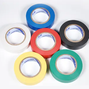 YOU JIANG Vinyl Plastic Matte Finish Electrical Insulating Adhesive Tape Winding Wire Black PVC Insulation Electrical Tape