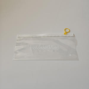 リサイクルロゴ印刷クリアLdpeプラスチックプルラウンドリングスライダージッパーロックソックス包装送料ポリバッグ - Product Image 2