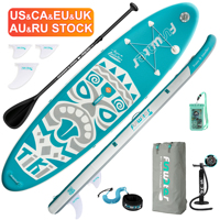 FUNWATER Dropshipping OEM Planche de paddle gonflable rose 10'6\" Stand Up Paddle Board Paddleboard Soft Surfboard Waterplay Surfing
