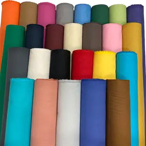 TC Polyester And Cotton Blend Twill Fabric 20*16s 128*60 Workwear Clothes Uniform Hat Fabric