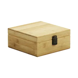 Натуральная упаковочная коробка для лака для ногтей, коробка для хранения масел, Бамбуковая коробка для хранения эфирных масел
