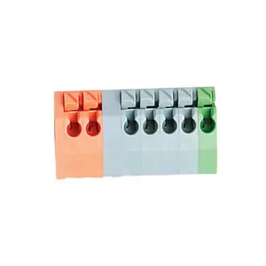 Blok terminal warna-warni kustom DG250-3.5 blok terminal kawat pegas untuk LED PCB